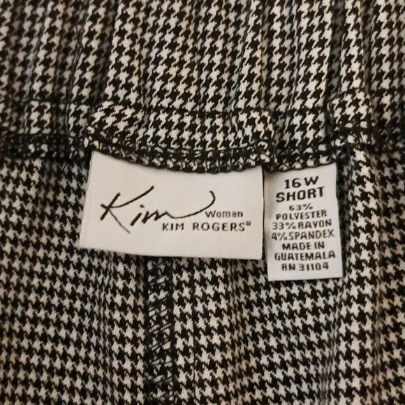 Kim Rogers pull on pants size 16W short - Picture 3 of 5